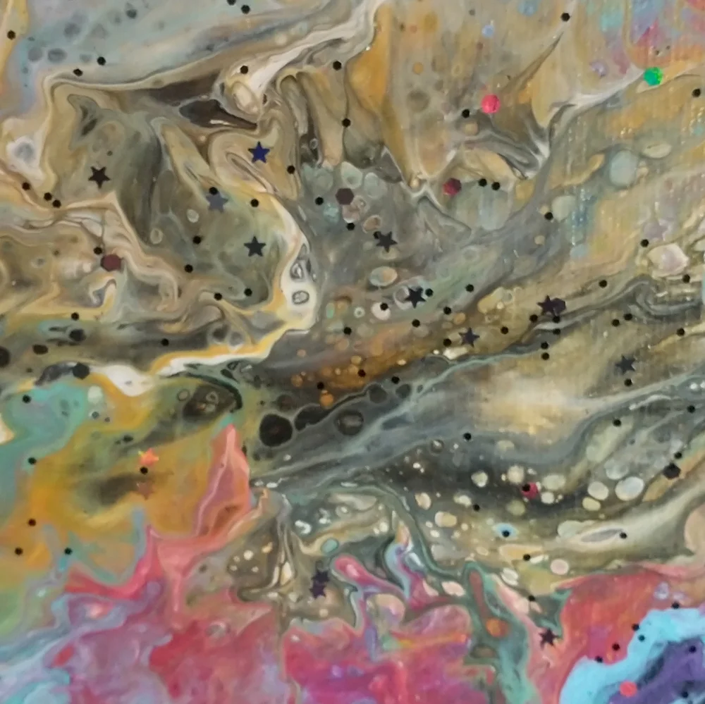 NEW Original Acrylic Painting, Designs By Sandy, "HAPPY HOLI", 8x10 - Picture 13 of 13